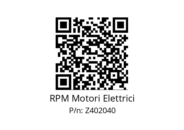   RPM Motori Elettrici Z402040