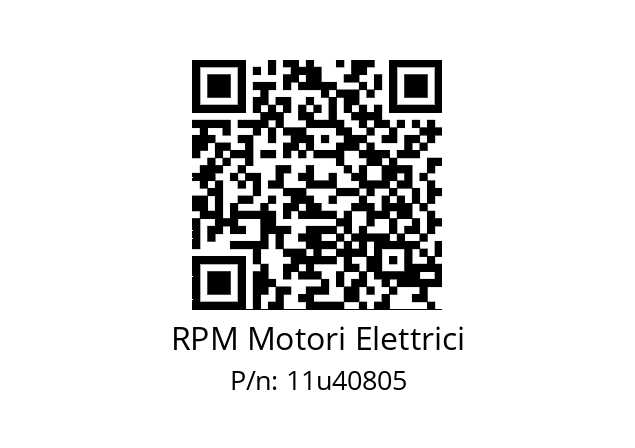   RPM Motori Elettrici 11u40805