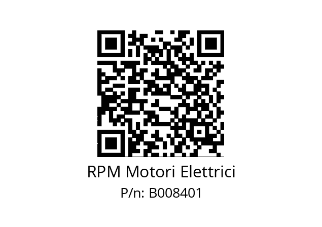   RPM Motori Elettrici B008401