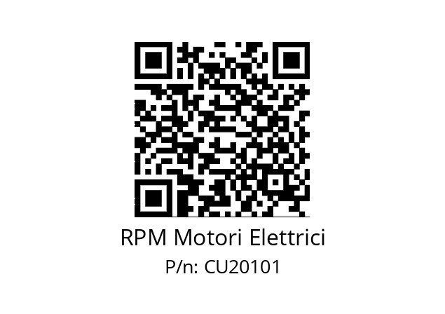   RPM Motori Elettrici CU20101