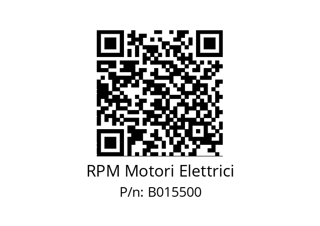   RPM Motori Elettrici B015500