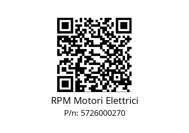   RPM Motori Elettrici 5726000270