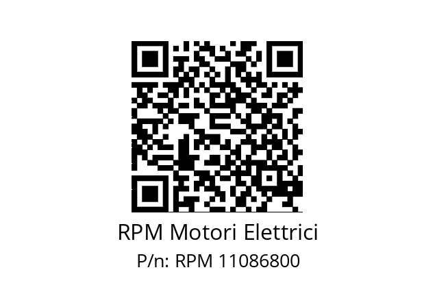   RPM Motori Elettrici RPM 11086800