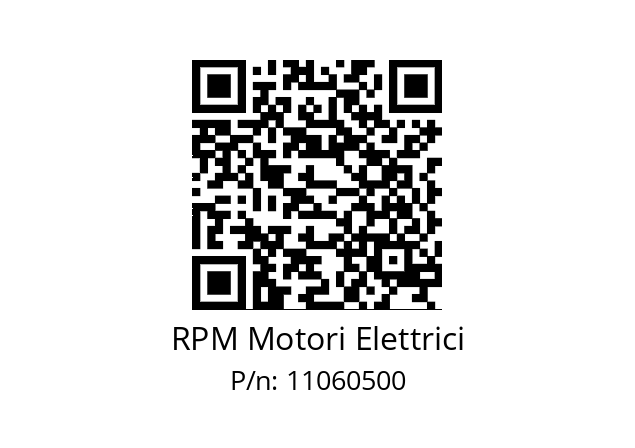   RPM Motori Elettrici 11060500