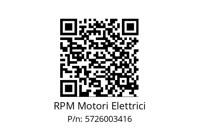   RPM Motori Elettrici 5726003416