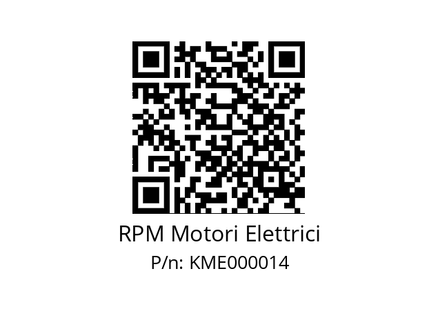   RPM Motori Elettrici KME000014