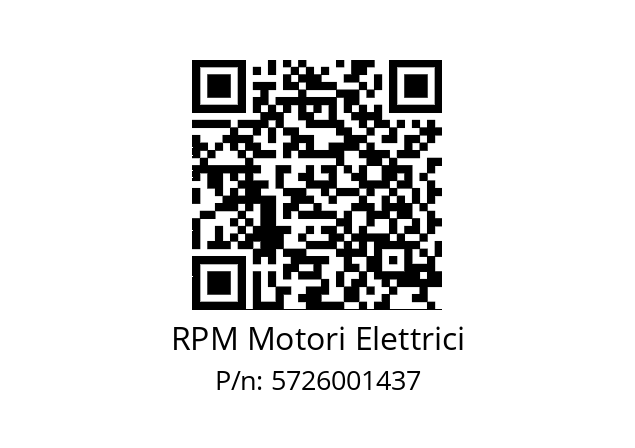   RPM Motori Elettrici 5726001437