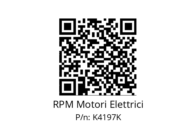   RPM Motori Elettrici K4197K