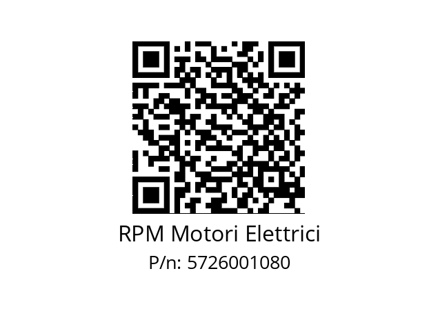   RPM Motori Elettrici 5726001080