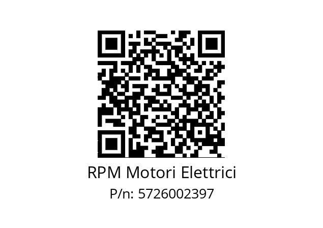   RPM Motori Elettrici 5726002397