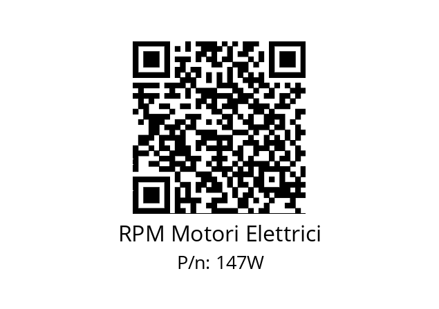   RPM Motori Elettrici 147W