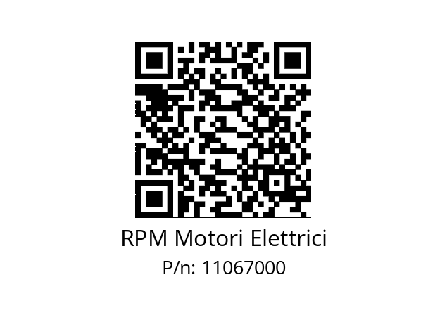   RPM Motori Elettrici 11067000