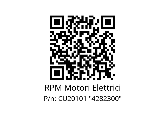   RPM Motori Elettrici CU20101 "4282300"