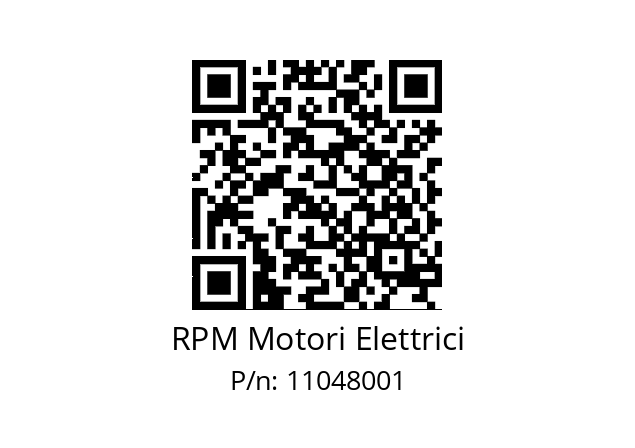   RPM Motori Elettrici 11048001