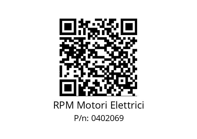   RPM Motori Elettrici 0402069