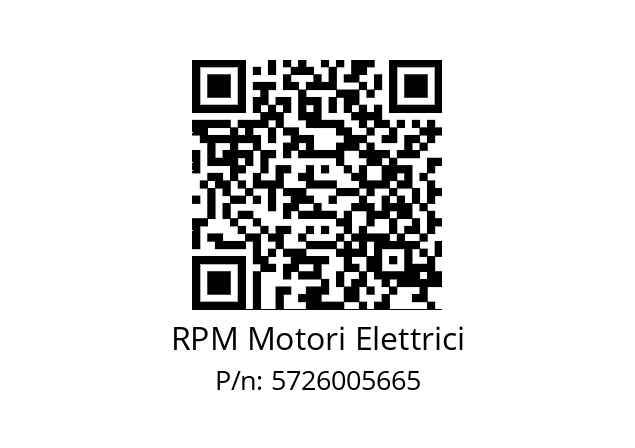   RPM Motori Elettrici 5726005665