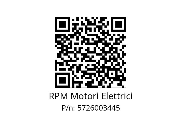   RPM Motori Elettrici 5726003445