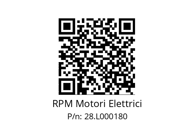   RPM Motori Elettrici 28.L000180