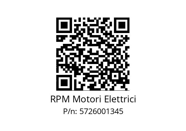   RPM Motori Elettrici 5726001345