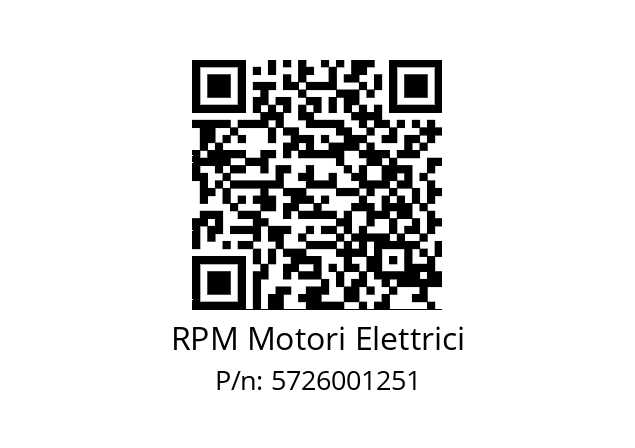   RPM Motori Elettrici 5726001251