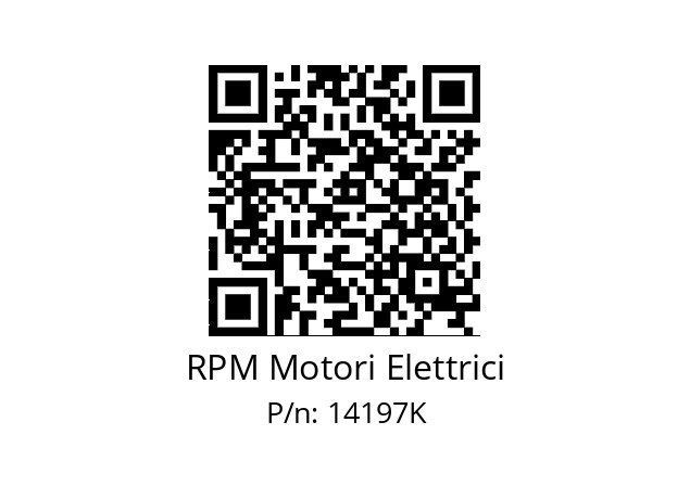   RPM Motori Elettrici 14197K