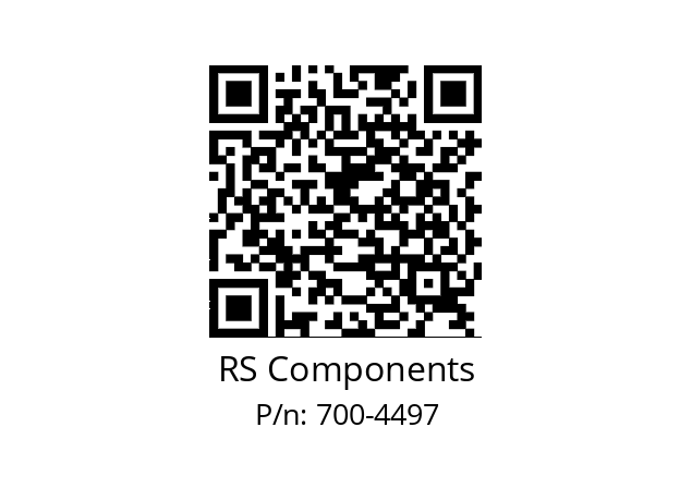   RS Components 700-4497