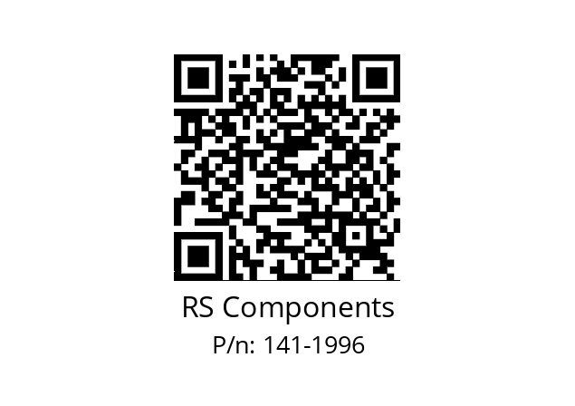   RS Components 141-1996