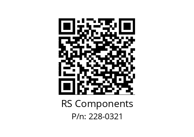   RS Components 228-0321