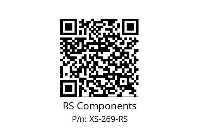   RS Components XS-269-RS