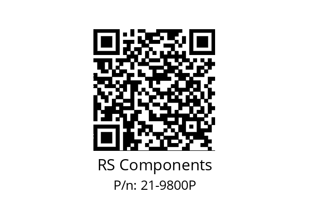   RS Components 21-9800P