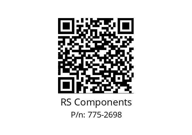   RS Components 775-2698