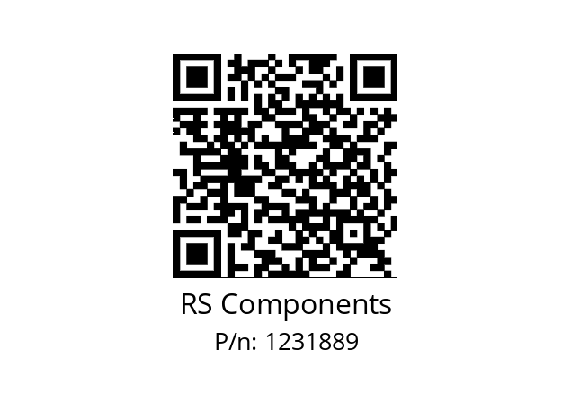   RS Components 1231889