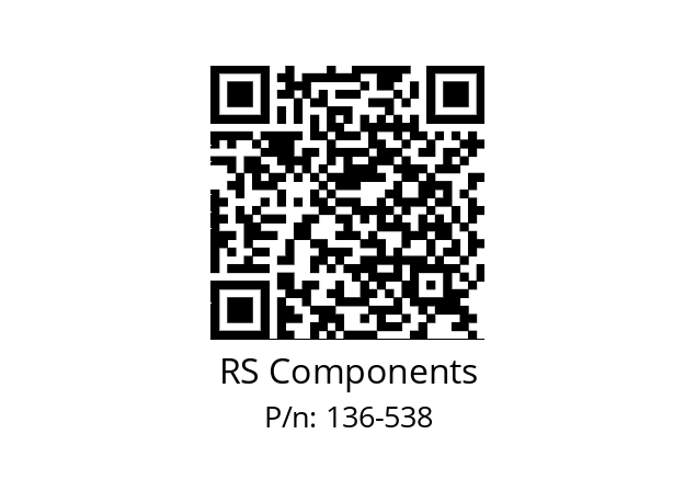   RS Components 136-538