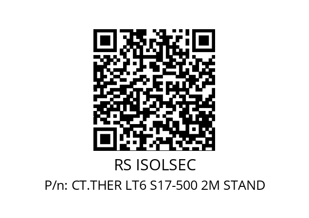   RS ISOLSEC CT.THER LT6 S17-500 2M STAND