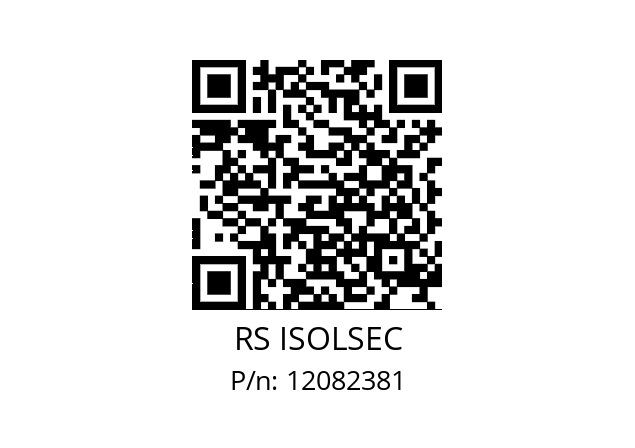   RS ISOLSEC 12082381