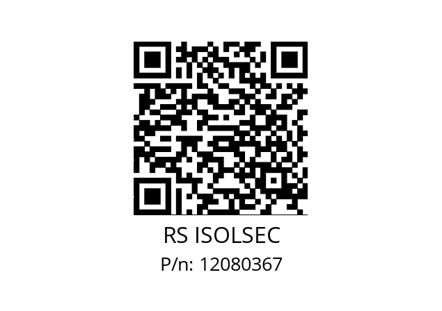   RS ISOLSEC 12080367