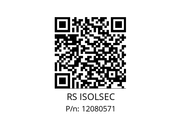   RS ISOLSEC 12080571