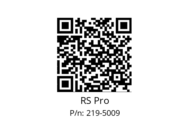   RS Pro 219-5009