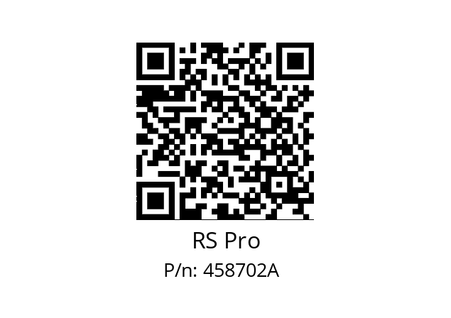   RS Pro 458702A  