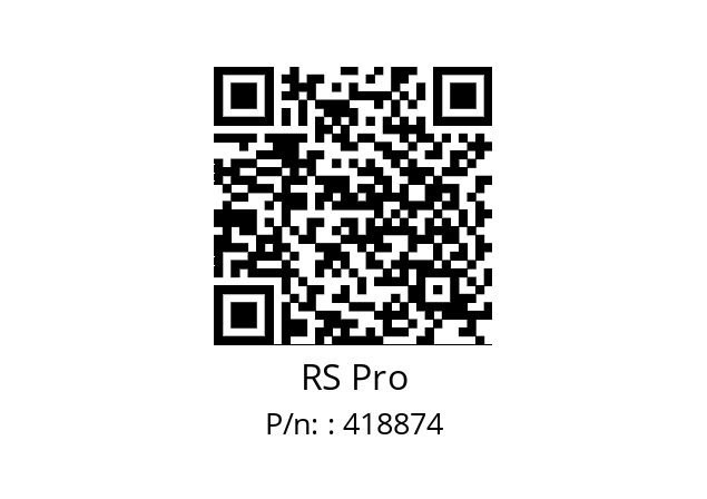   RS Pro : 418874