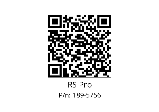   RS Pro 189-5756