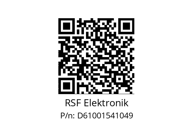   RSF Elektronik D61001541049