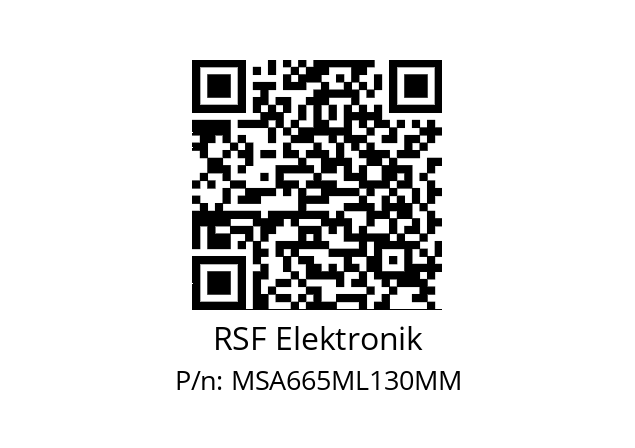   RSF Elektronik MSA665ML130MM