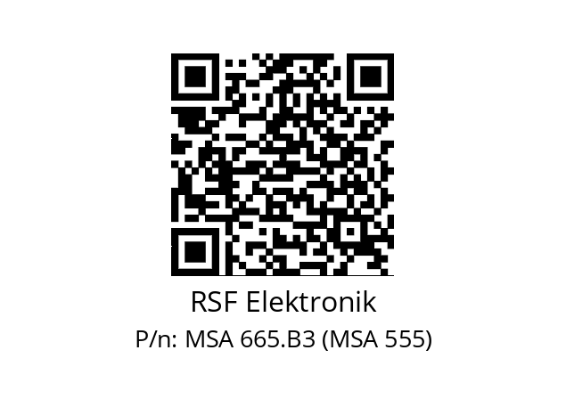   RSF Elektronik MSA 665.B3 (MSA 555)