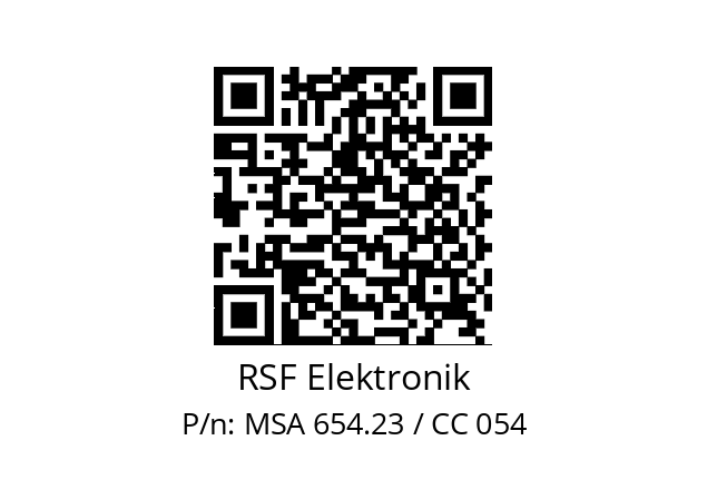   RSF Elektronik MSA 654.23 / CC 054