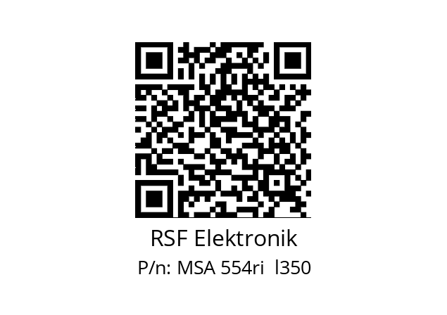   RSF Elektronik MSA 554ri  l350