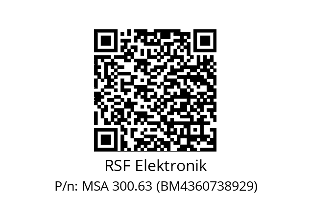   RSF Elektronik MSA 300.63 (BM4360738929)