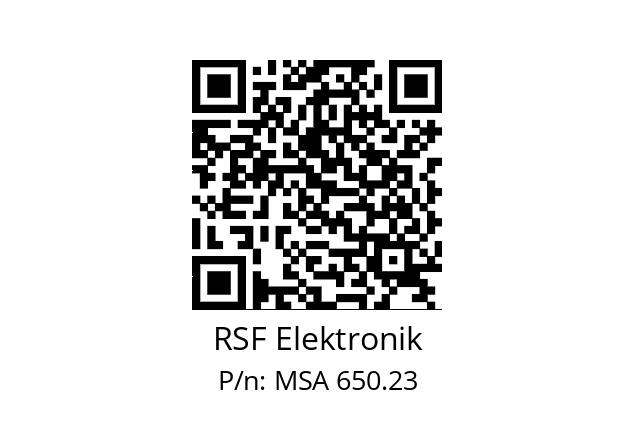   RSF Elektronik MSA 650.23