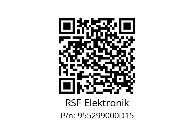   RSF Elektronik 955299000D15