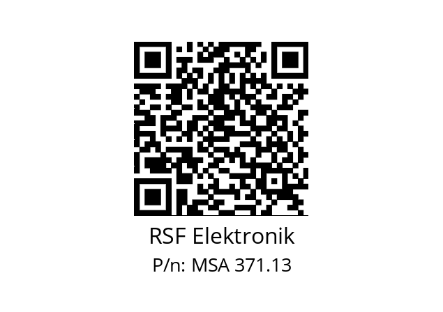   RSF Elektronik MSA 371.13